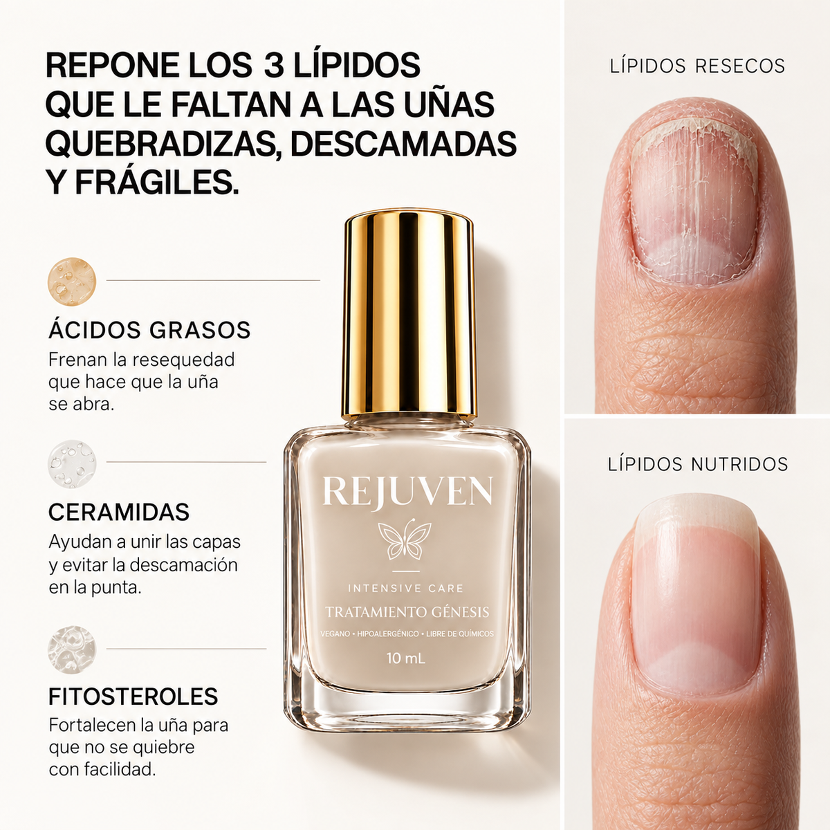 Tratamiento Fortalecedor y Reparador para Uñas Débiles y Dañadas